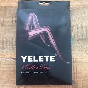 New Yelete Killer Legs Fishnet Pantyhose OS Black